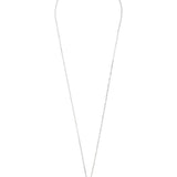 Collar colgante, Plata de Ley 925, Plata 925 bañada en rodio, Zirconia cúbica artificial