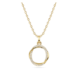 Collar colgante, Bañado en oro, Zirconia cúbica artificial
