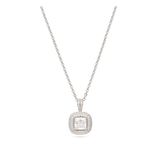 Collar colgante, Plata de Ley 925, Zirconia cúbica artificial
