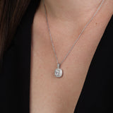 Collar colgante, Plata de Ley 925, Zirconia cúbica artificial