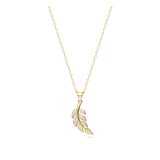 Collar colgante, Bañado en oro, Zirconia cúbica artificial