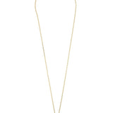 Collar colgante, Bañado en oro, Zirconia cúbica artificial