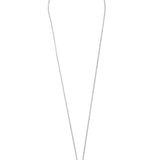 Collar colgante, Plata de Ley 925, Plata 925 bañada en rodio, Zirconia cúbica artificial