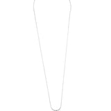 Collar colgante, Plata 925 bañada en rodio, Zirconia cúbica artificial