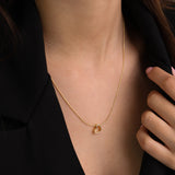 Collar colgante, Bañado en oro, Sin piedra