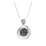 Collar colgante, Plata de Ley 925, Cristal Swarovski artificial
