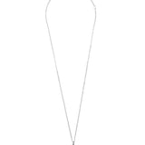 Collar colgante, Plata 925 bañada en rodio, Zirconia cúbica artificial