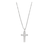 Collar colgante, Plata 925 bañada en rodio, Zirconia cúbica artificial