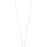 Collar colgante, Plata 925 bañada en rodio, Sin piedra