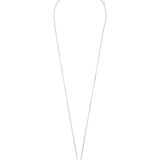 Collar colgante, Plata 925 bañada en rodio, Zirconia cúbica artificial