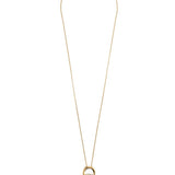 Collar colgante, Bañado en oro, Zirconia cúbica artificial