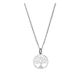 Collar colgante, Plata 925 bañada en rodio, Sin piedra