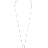 Collar colgante, Plata 925 bañada en rodio, Sin piedra