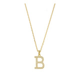 Collar colgante, Bañado en oro, Zirconia cúbica artificial