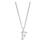 Collar colgante, Plata 925 bañada en rodio, Zirconia cúbica artificial