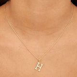 Collar colgante, Bañado en oro, Zirconia cúbica artificial