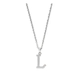 Collar colgante, Plata 925 bañada en rodio, Zirconia cúbica artificial