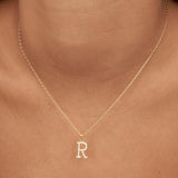 Collar colgante, Bañado en oro, Zirconia cúbica artificial