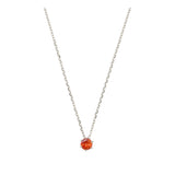 Collar colgante, Plata 925 bañada en rodio, Zirconia cúbica artificial
