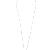 Collar colgante, Plata 925 bañada en rodio, Zirconia cúbica artificial