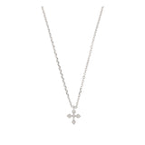 Collar colgante, Plata 925 bañada en rodio, Zirconia cúbica artificial