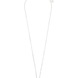 Collar colgante, Plata 925 bañada en rodio, Zirconia cúbica artificial