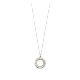 Collar colgante, Plata 925 bañada en rodio, Sin piedra