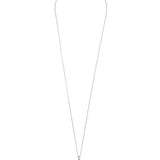 Collar colgante, Plata 925 bañada en rodio, Sin piedra