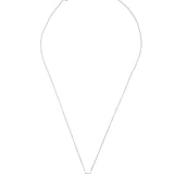 Collar colgante, Plata 925 bañada en rodio, Marcasita artificial