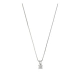 Collar colgante, Plata 925 bañada en rodio, Zirconia cúbica artificial