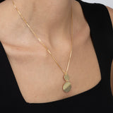 Collar colgante, Bañado en oro, Sin piedra