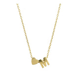 Collar colgante, Bañado en oro, Sin piedra