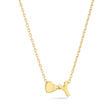 Collar colgante, Bañado en oro, Sin piedra