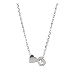 Collar colgante, Plata 925 bañada en rodio, Sin piedra