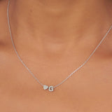 Collar colgante, Plata 925 bañada en rodio, Sin piedra