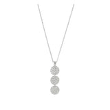 Collar colgante, Plata 925 bañada en rodio, Sin piedra
