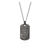 collar de hombre, Acero inoxidable, Sin piedra