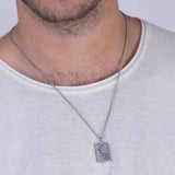 Collar colgante, Acero inoxidable, Sin piedra