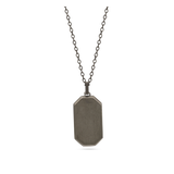 collar de hombre, Acero inoxidable, Sin piedra