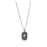 collar de hombre, Acero inoxidable, Sin piedra