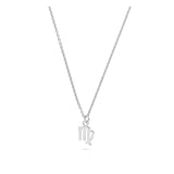 Collar colgante, Plata 925 bañada en rodio, Sin piedra