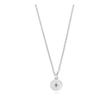 Collar colgante, Plata 925 bañada en rodio, Zirconia cúbica artificial