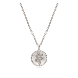 Collar colgante, Plata 925 bañada en rodio, Sin piedra
