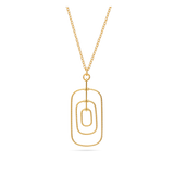 Collar colgante, Bañado en oro, Sin piedra