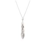 Collar colgante, Plata 925 bañada en rodio, Sin piedra
