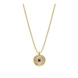 Collar colgante, Bañado en oro, Zirconia cúbica artificial