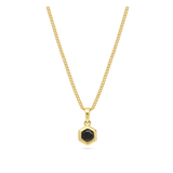 Collar colgante, Bañado en oro, Zirconia cúbica artificial