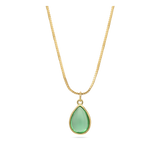 Collar colgante, Bañado en oro, Vidrio de plomo