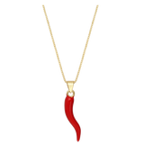 Collar colgante, Bañado en oro, Esmalte