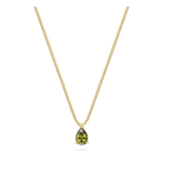 Collar colgante, Bañado en oro, Zirconia cúbica artificial